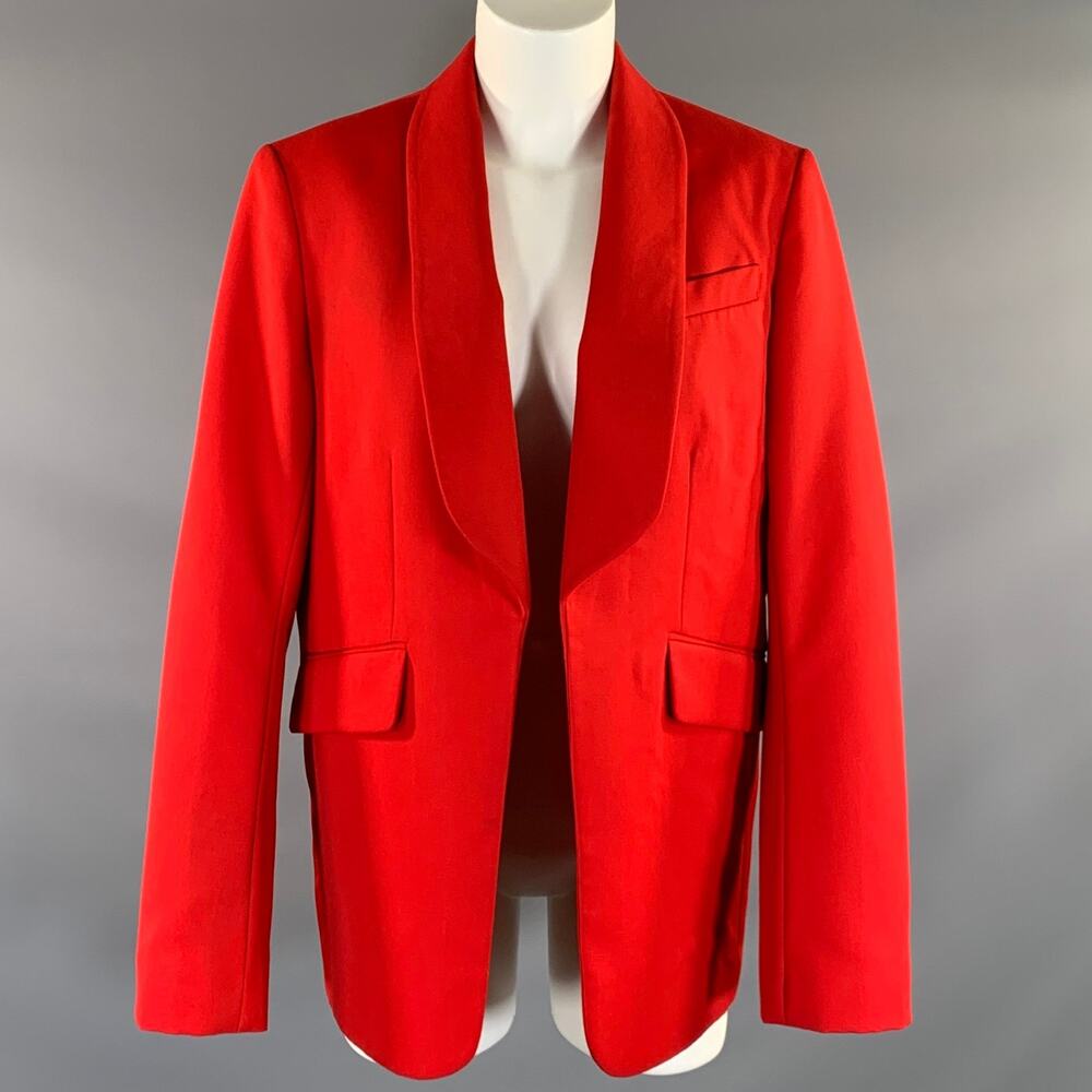 ZADIG & VOLTAIRE Size M Red Polyester Wool Jacket  Blazer